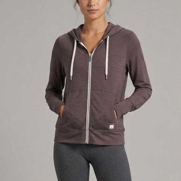Vuori Tops - Vuori Halo Performance Zip Up Hoodie Smoked Plum Size Medium VW201